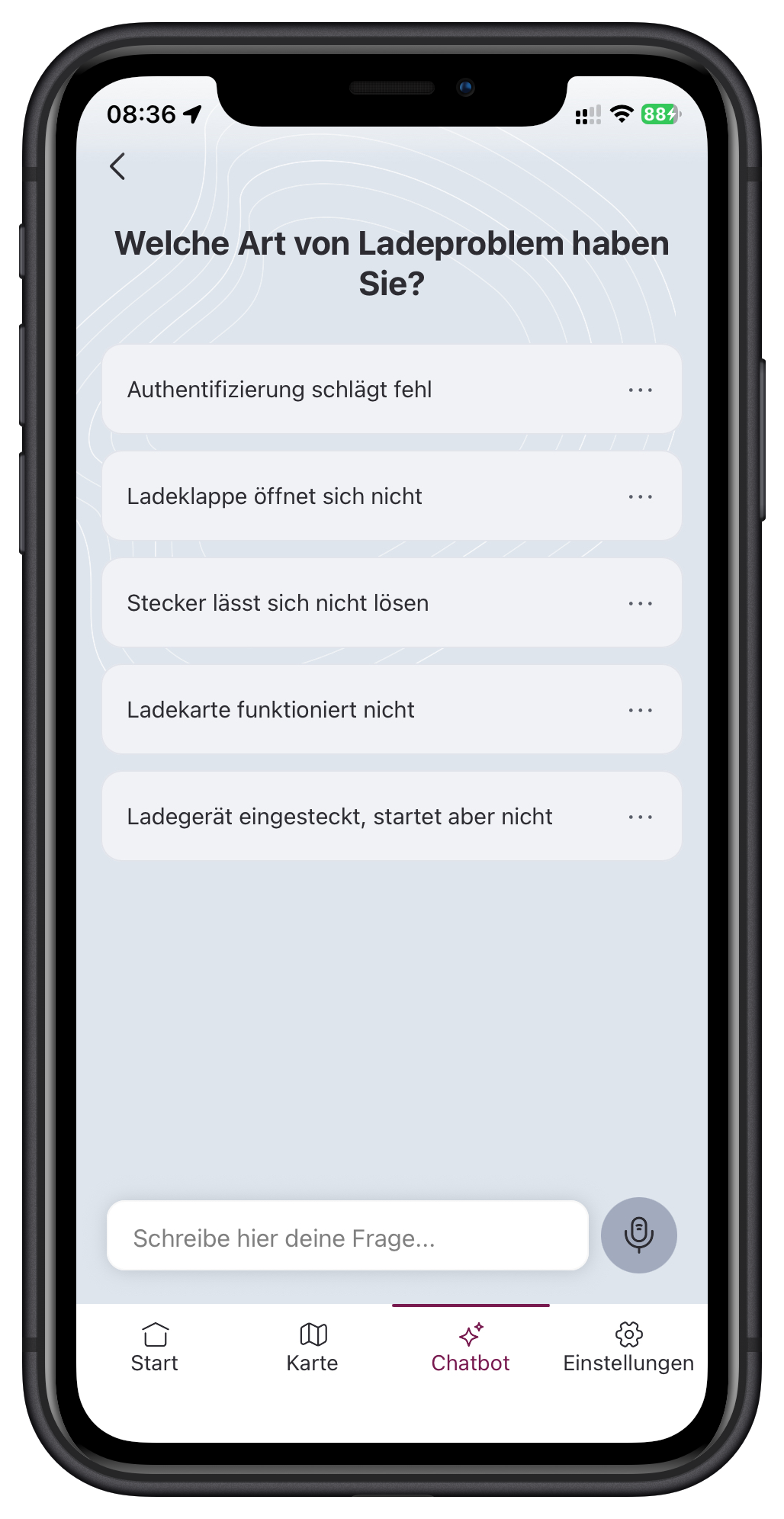 eBuddy Support-Ablauf bei einem Ladeproblem